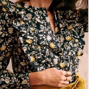 Sezane Roby Blouse Size 44